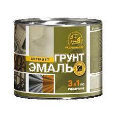 Грунт-эмаль 3в1  Серая   0,9кг   РадугаМалер