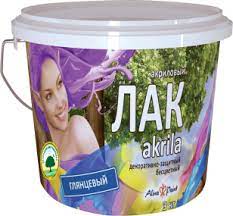 Лак Глянцевый Acrila 1кг Alina Paint