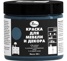 Краска для мебели и декора, цвет сапфировый, 0,5кг