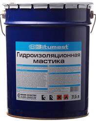 Мастика  битумная   гидроизоляционная  18кг 21,5л