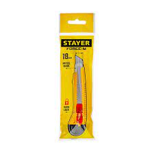 Нож  STAYER  STANDART ,пластмасс ,18мм