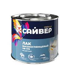 Лак ПФ-170 Универсальный Бесцв.глянц.0,8кг Сайвер