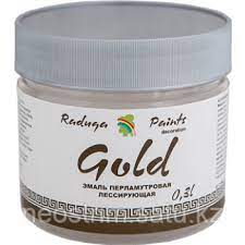 Эмаль перламутровая ГОЛД 0.1 кг  РАДУГА Paints